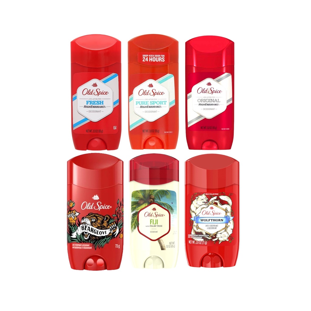 Sáp Khử Mùi Old Spice Mỹ 85g/73g ngăn tiết mồ hôi, hương thiên nhiên đầy nam tính Linh Giang chính hãng