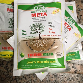 Phân vi sinh vật Điền Trang TRICHO META 500gram chứa nấm đối kháng côn trùng, bảo vệ bộ rễ