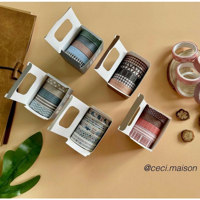 Washi Tape - 5 cuộn washi trang trí