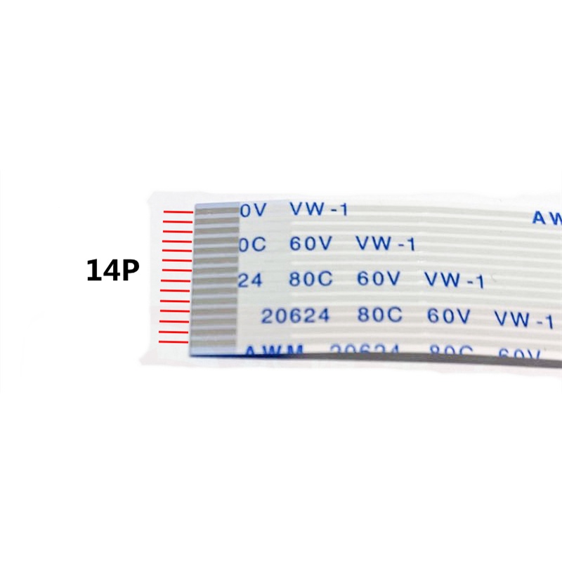 Bộ 5 Dây Cáp Dẹt 0.5mm 1.0mm Nối Chữ B 4P 5P 6P 7P 8P 9P 10P 12P 14P 16P 18P 20P 30P 45P 50P 60P FFC 4/5/6/7/8/10/12/14/16/45/50M/45/50M/45/60/ 80/ 60W/ 80/ 60W