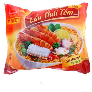 Mì Miliket hương vị Lẩu thái tôm gói 75g