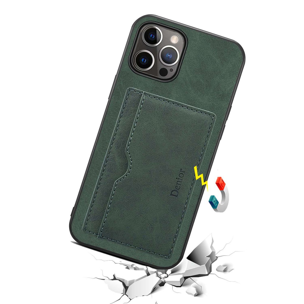 Ốp Điện Thoại Da Kèm Ngăn Đựng Thẻ Cho iPhone 14 12 11 13 Pro Max 14 Plus
