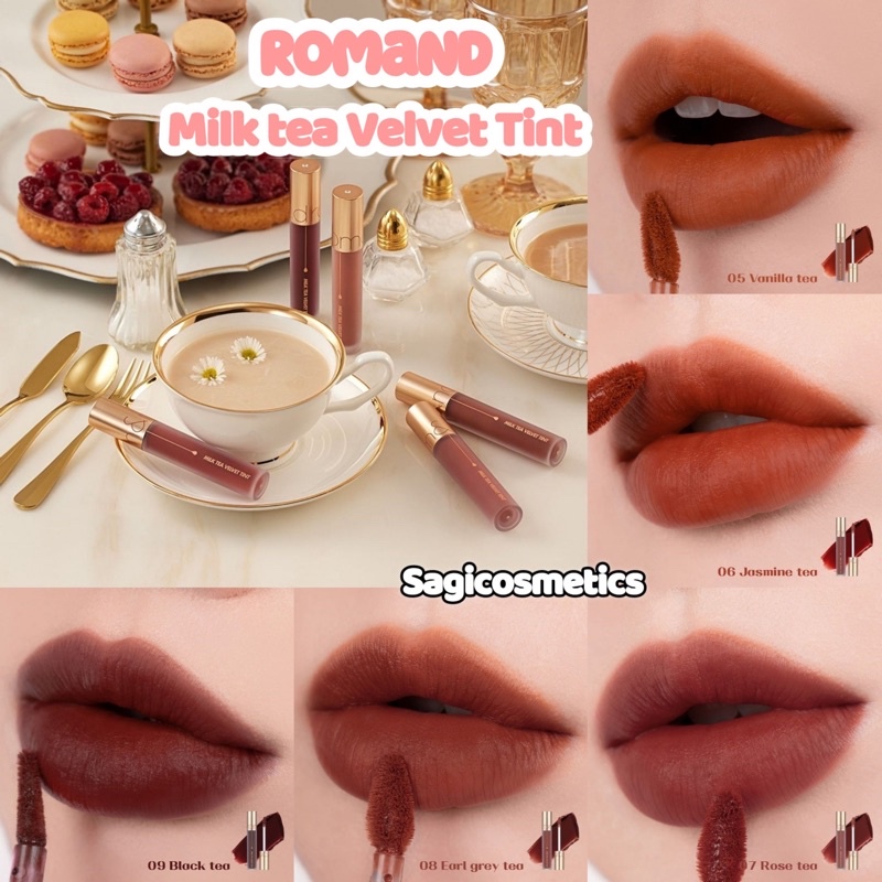 Son Kem Lì, Mịn Phiên Bản Trà Sữa Romand Milk Tea Velvet Tint