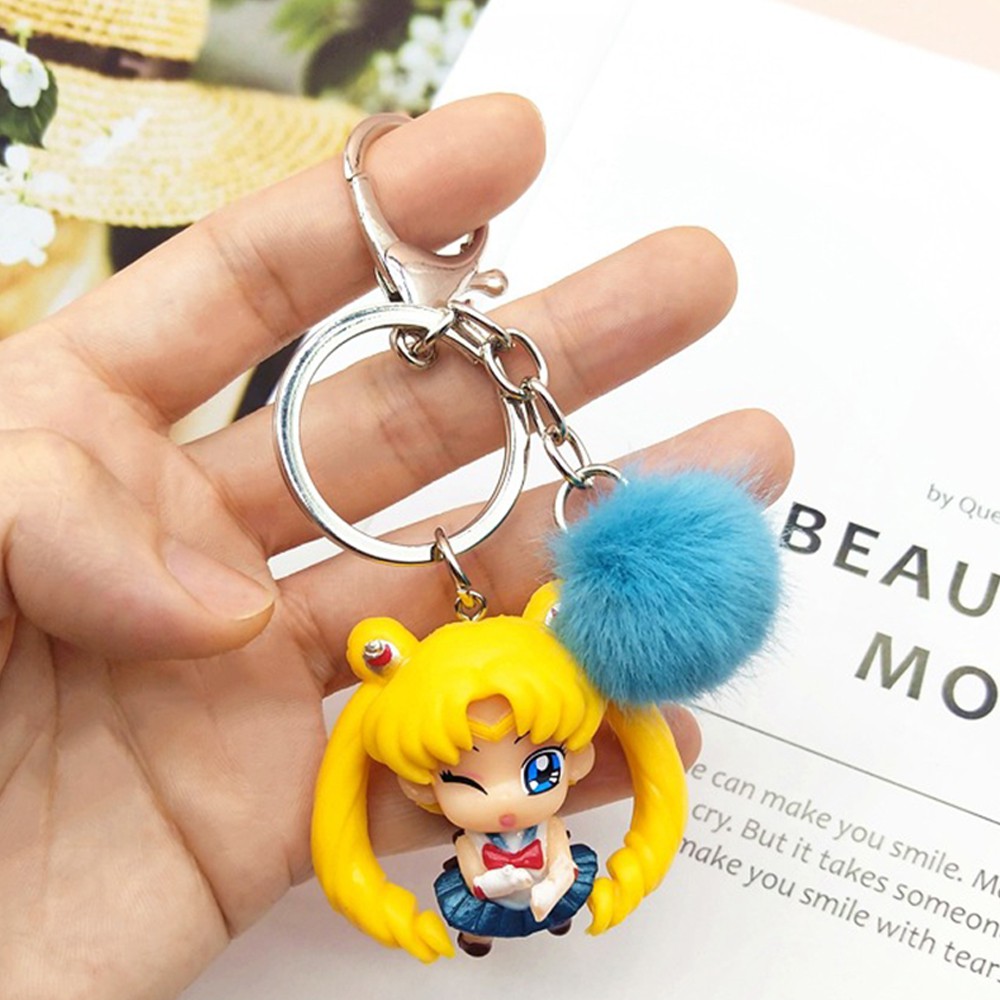 Móc khóa hình thủy thủ mặt trăng SAILOR MOON dễ thương