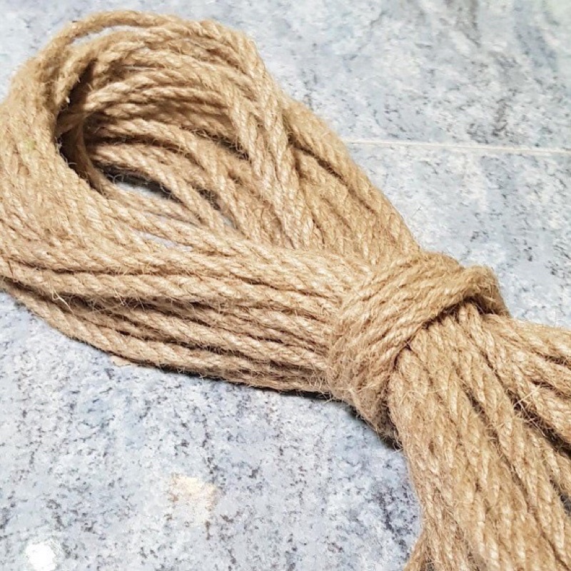 Dây thừng trang trí làm từ sợi gai 4mm-decor trang trí vintage