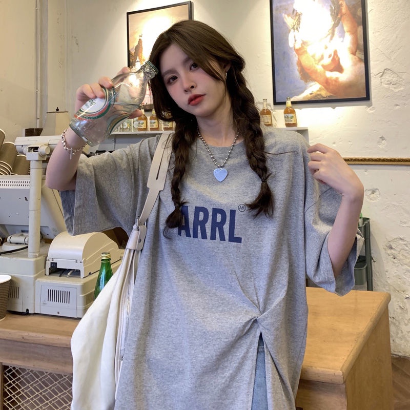 Áo Thun Tay Lỡ Dáng Rộng Xẻ Tà JL-TX-254