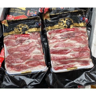 ( Ship hoả tốc Hà Nội) Ba chỉ bò mỹ lẩu nướng ( khay 500gr)