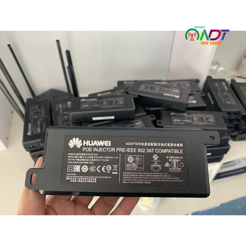 🇻🇳 BỘ NGUỒN POE CHUẨN AT 1000MB 54V HUAWEI – 0.65mA CẤP NGUỒN CHO WIFI ARUBA - AEROHIVE - UNIFI - RUCKUS