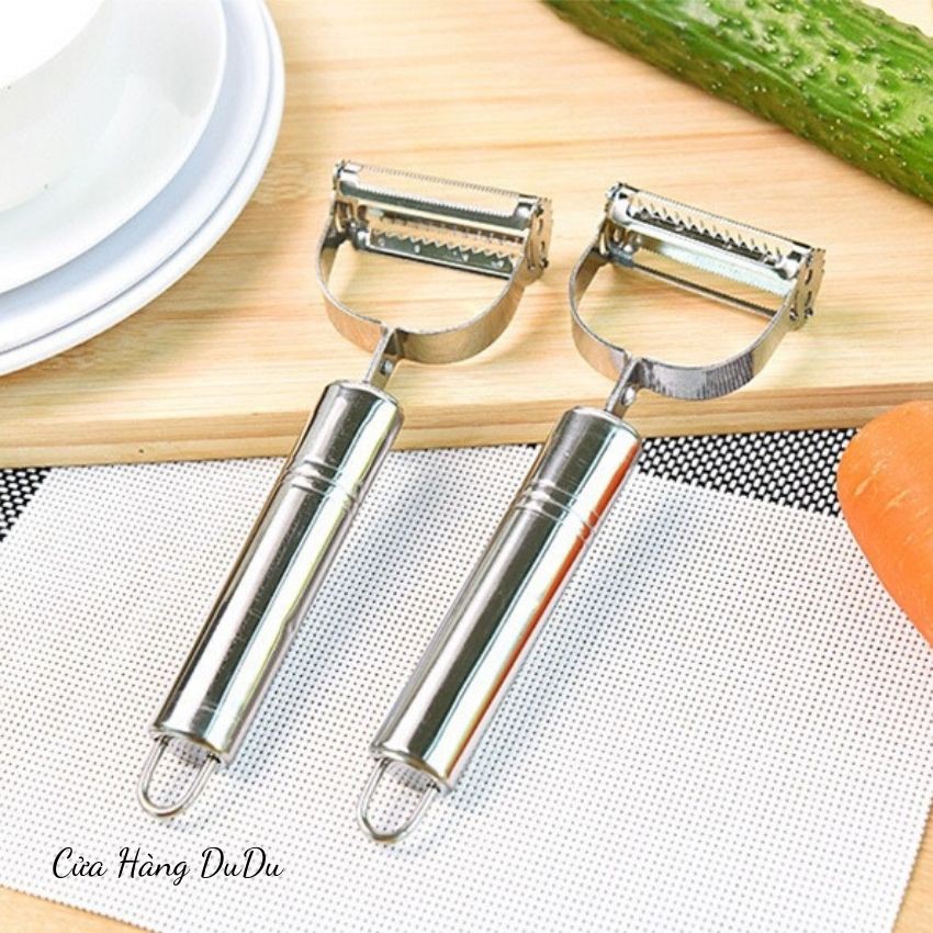 🌻 Nạo Sợi Inox Đa Năng 2in1  Nạo Củ Quả 2 Đầu Inox Siêu Bền NC5031 🌻