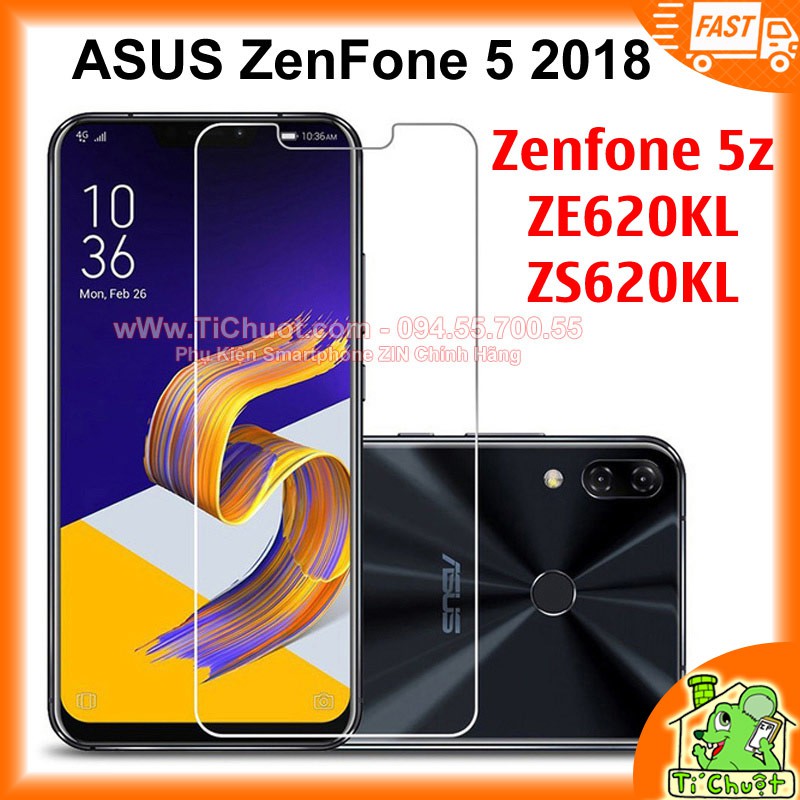 Kính Cường Lực Asus Zenfone 5/ 5Z 2018 ZE620KL KO FULL, 9H-0.26mm