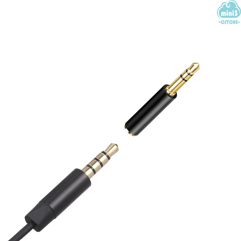 (V06) 3.5mm Recording Microphone Lapel Clip-on Mic for IOS Android/Windows Cellphones Clip Podcast Noiseless Microphone for Bloggers with 3.0m Wire 3.5mm Audio Adapter 4pin to 3 pin