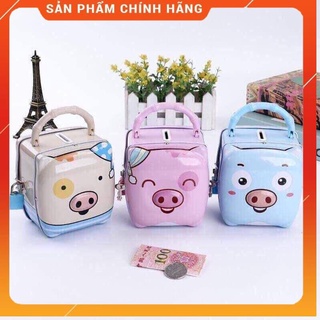 💖freeship💖 két sắt mini hình lơn dễ thương cho bé, két sắt lợn có chìa khóa