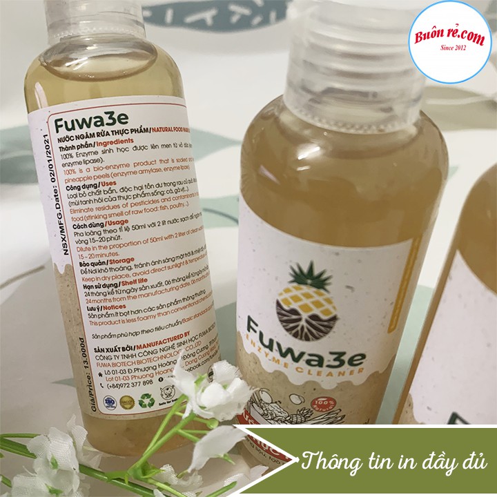 Nước ngâm rửa thực phẩm Fuwa3e 100ml an toàn vệ sinh thực phẩm Buôn Rẻ 01296