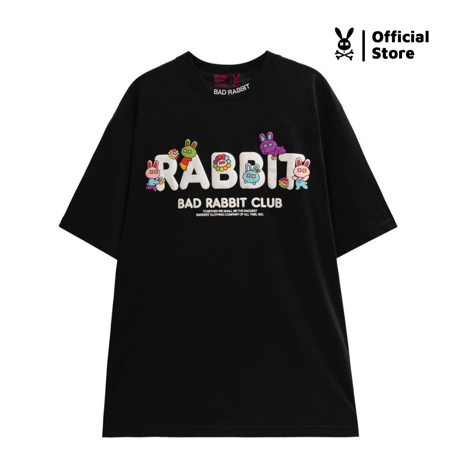 Áo Thun Unisex Bad Rabbit Club Đen 100% Cotton - Local Brand Chính Hãng