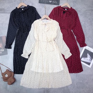 Váy maxi chấm bi