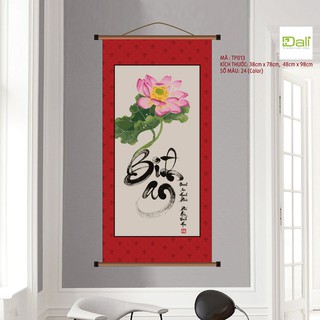 Tranh treo tường tự tô màu số hóa DALI Tranh Thư pháp Bình An TP013