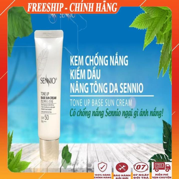 [ LOẠI 1 TỐT NHẤT ] Kem chống nắng cao cấp kiềm dầu, dưỡng trắng da/Kem chống nắng kiềm dầu nâng tông da sennio