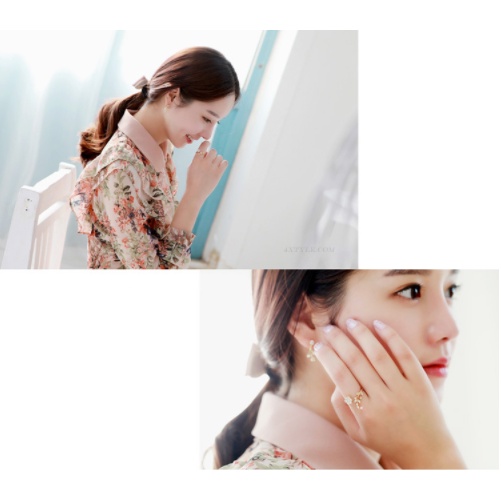 Nhẫn hoa lá mơ ước siêu xinh phong cách Hàn Quốc shop Phụ Kiện Tiên Tiên