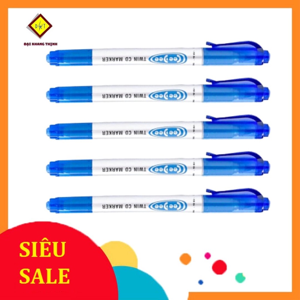 Bút lông dầu 2 đầu nhỏ Thiên Long PM 04 Viết Lông Dầu Đủ 3 Màu XANH-ĐỎ-ĐEN CAM KẾT CHÍNH HÃNG