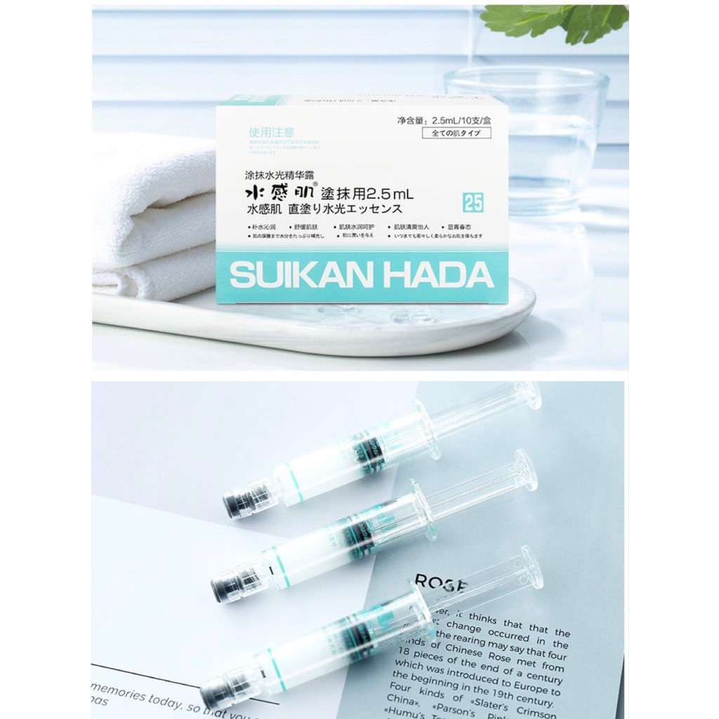 [DATE 01/24] Tinh chất cô đặc HA +Collagen +Nhau thai Suikan Hada (Nhật) - Bí quyết làn da Mochi chuẩn Nhật