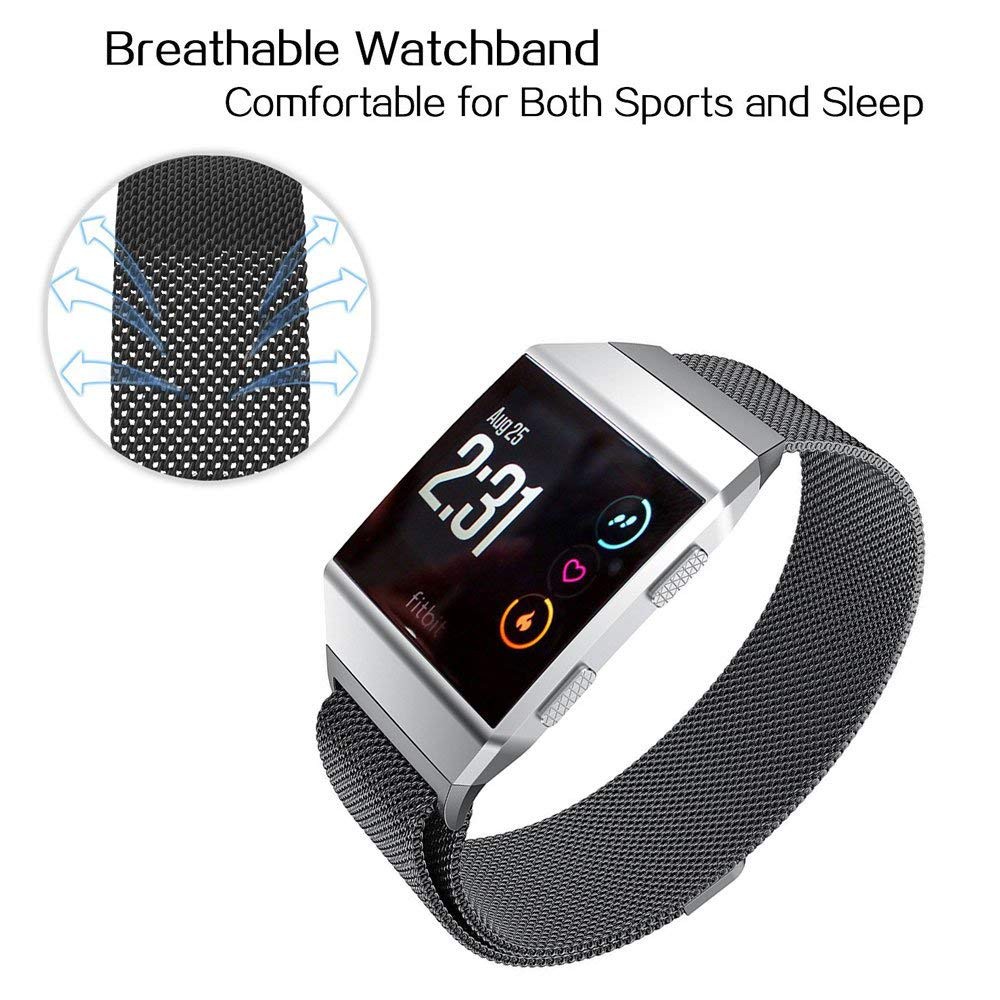 Dây Thép Milanese Loop Stainless Steel Cho Fitbit Ionic