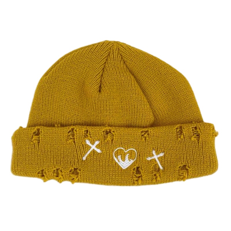 Mũ beanie Dệt Kim Màu Trơn Thời Trang Dành Cho Nam Nữ