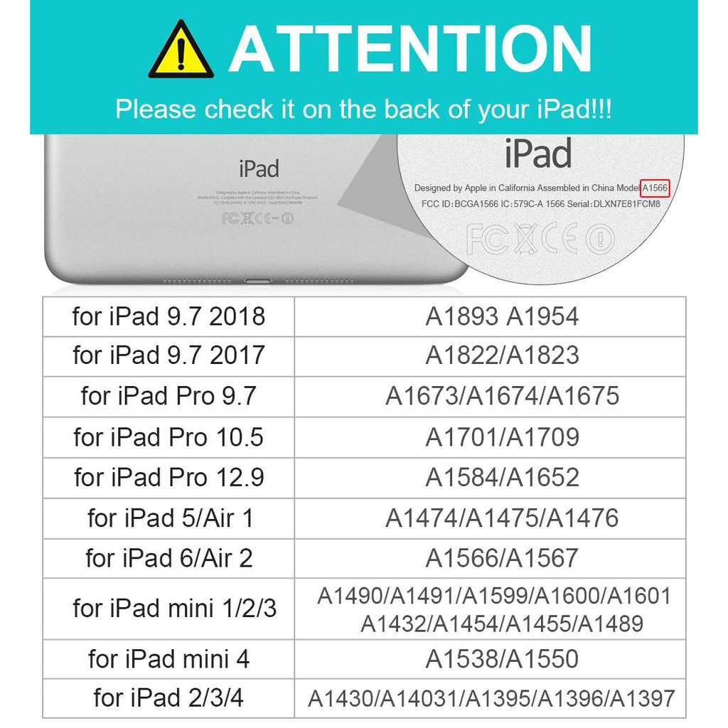 Bao nắp gập trơn màu cho máy tính bảng iPad 2018 Case 9.7 inch Mini 1/2/3/4/5 | BigBuy360 - bigbuy360.vn