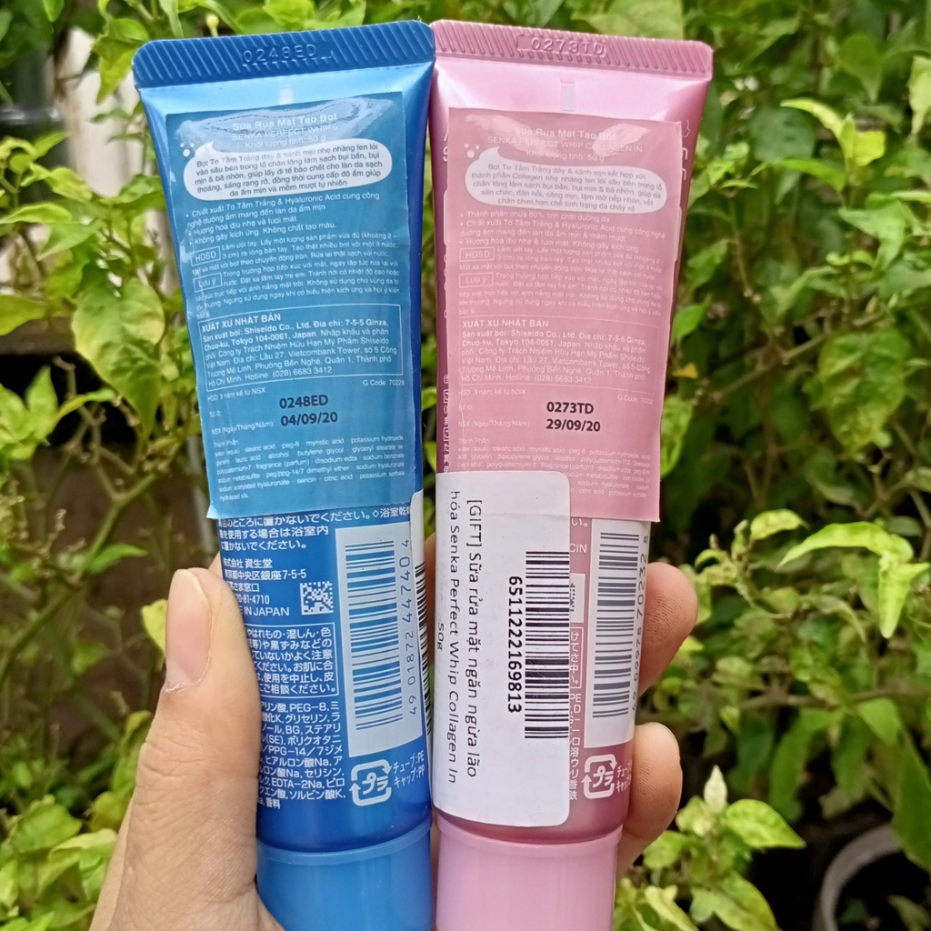 Sữa rửa mặt Senka Perfect Whip 50g cho 1 làn da không tỳ vết - Mẫu mới