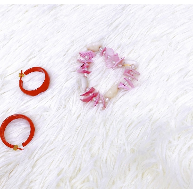 Combo bông tai - vòng tay