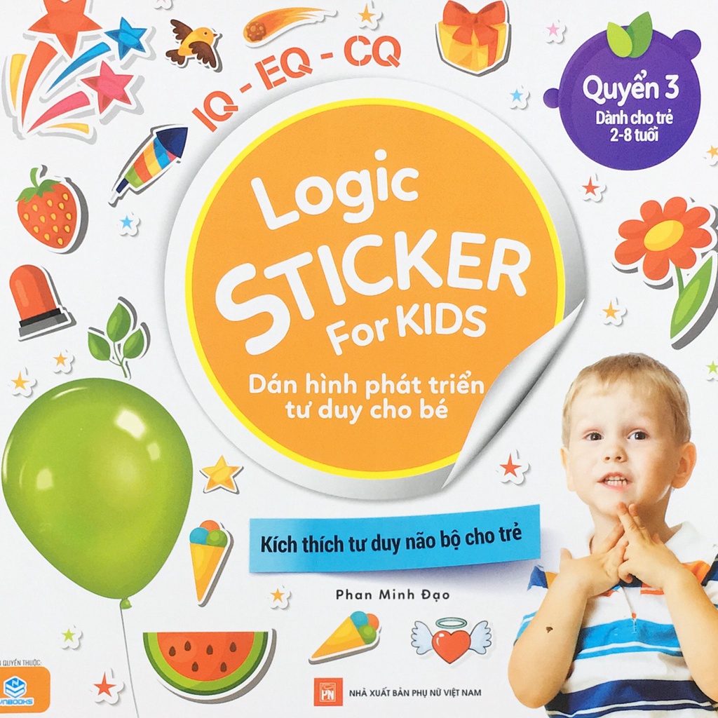 Sách - Logic Sticker For kids dán hình phát triển tư duy cho bé - Quyển 1/2/3/4 [NDBOOKS]