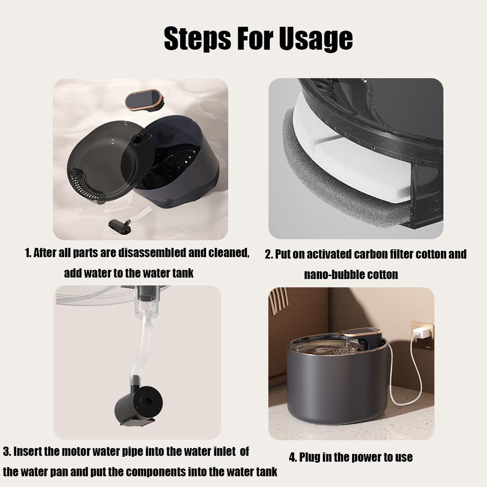 Vòi Uống Nước Thông Minh Tự Động Yên Tĩnh Cho Thú Cưng