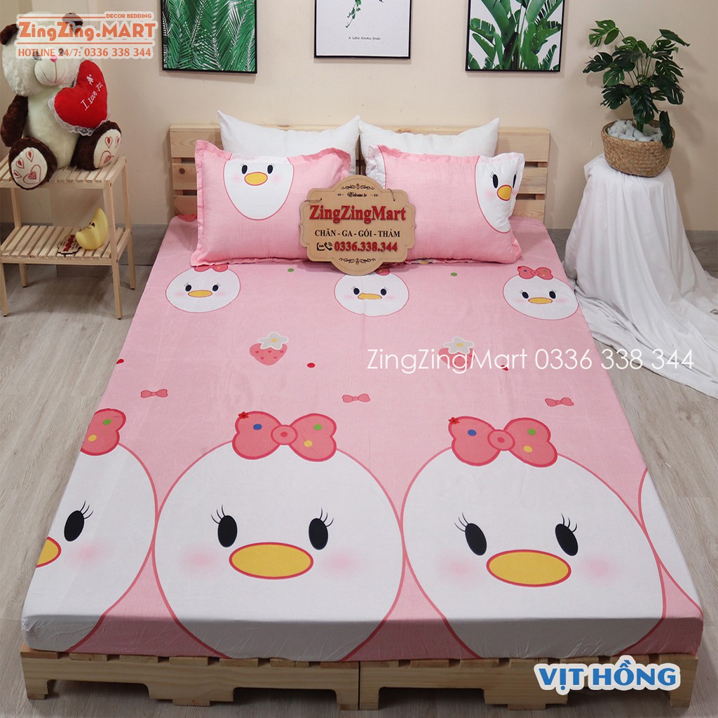 Set Ga Gối Poly Cotton (Chọn Mẫu)