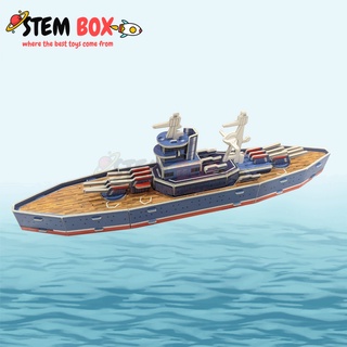 Bộ ghép hình 3D chiến hạm bằng giấy cho trẻ từ 4 tuổi
