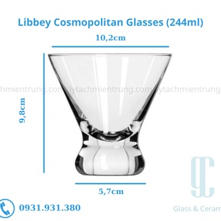 [400] Ly Thủy Tinh Libbey Cosmopolitan (244ml)