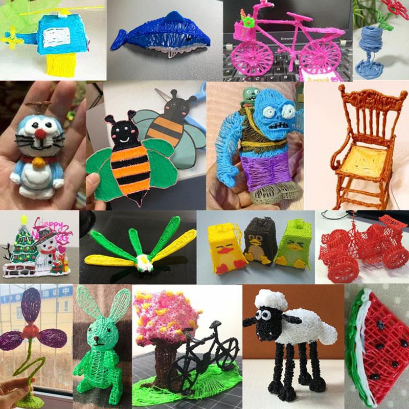 Bút Vẽ 3D Không Dây Kèm Cáp USB Và Hướng Dẫn Sử Dụng Cho Bé