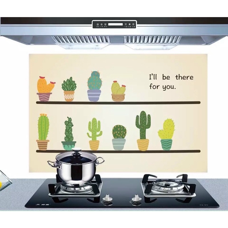 [FREESHIP❤️] Miếng Giấy Dán Tường Nhà Bếp Cách Nhiệt Chống Dầu Mỡ, Chịu Nhiệt Decal Dán Bếp Họa Tiết 3D