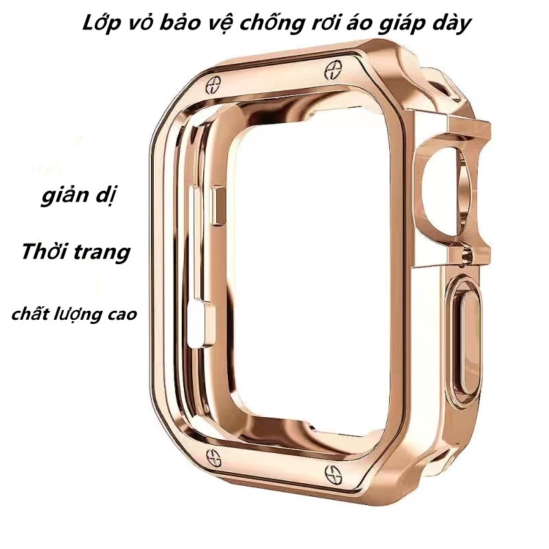 Ốp Silicone Mềm Màu Kẹo Cho Đồng Hồ Thông Minh Apple Watch Series ultra 8 7 SE 6 5 4 3 i-Watch 49mm 45MM 41MM 45MM 41MM