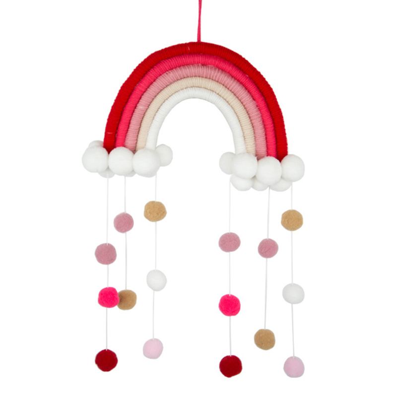Dây Treo Tường Trang Trí Hình Cầu Vồng Thủ Công Phong Cách Bắc Âu Dành Cho Phòng Trẻ Em