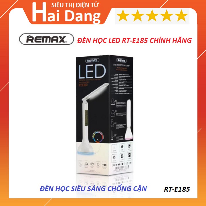 Đèn Học, Đèn LED chống cận sạc pin Remax RT E185 Chính Hãng Nhập Khẩu