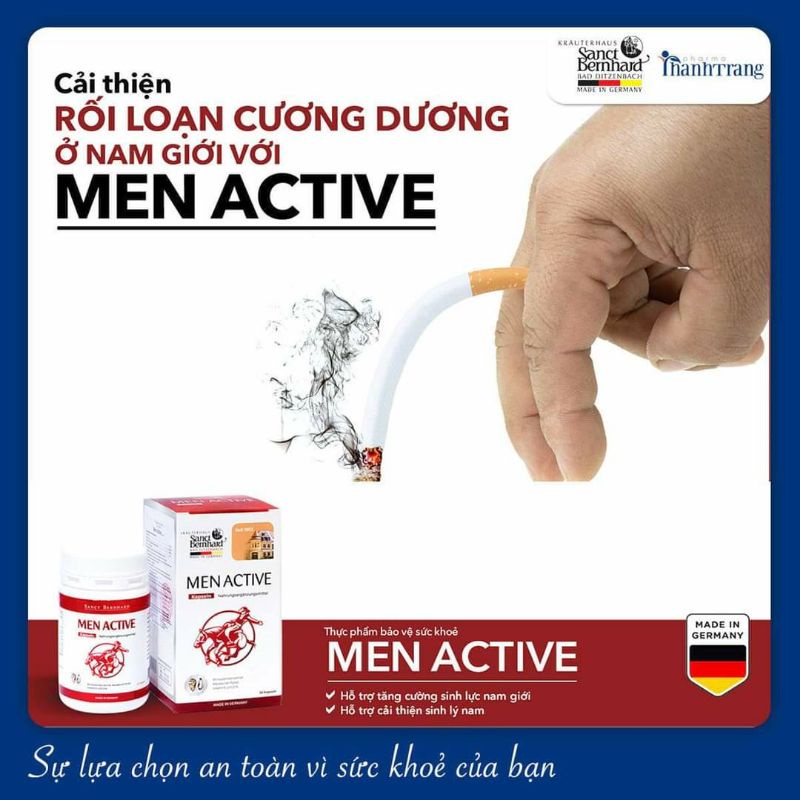 Men Active Kapseln 30 viên - Hỗ trợ tăng cường sinh lực nam giới, giúp cải thiện sinh lý nam