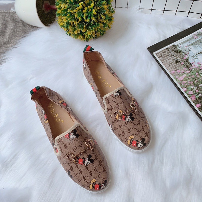 [sale rẻ] Giày nữ, Slip on micky tag khoá da mịn max đẹp