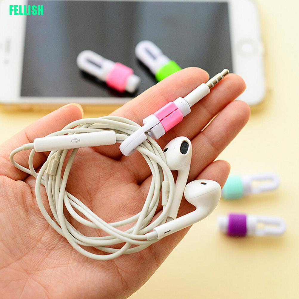 Set 2 Dụng Cụ Giữ Dây Cáp Chống Rối Bằng Silicon Tiện Dụng