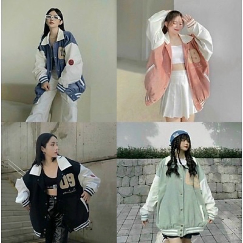 Áo khoác bomber Unisex chống nắng chất nhung tăm,form rộng 2 lớp đẹp cho nữ,nam 09 - ZADOLA