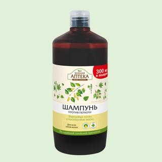 Green Pharmacy Dầu gội ngăn ngừa gàu Nụ bạch dương và dầu thầu dầu 1000ml