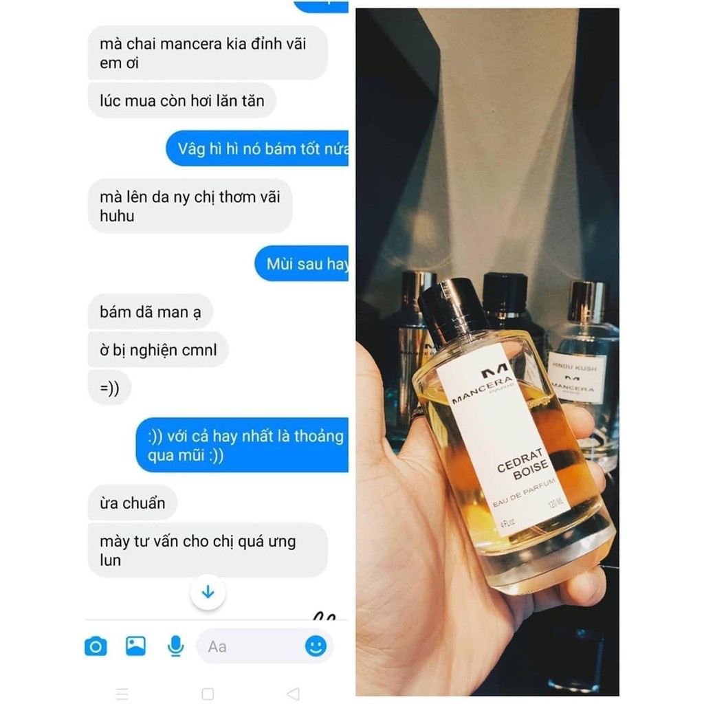 Nước Hoa 𝐌𝐚𝐧𝐜𝐞𝐫𝐚 𝐂𝐞𝐝𝐫𝐚𝐭 𝐁𝐨𝐢𝐬𝐞 .Xứng đáng với tên gọi khác của tín đồ nước hoa dành cho nó "cực phẩm mùa hè" 10ml