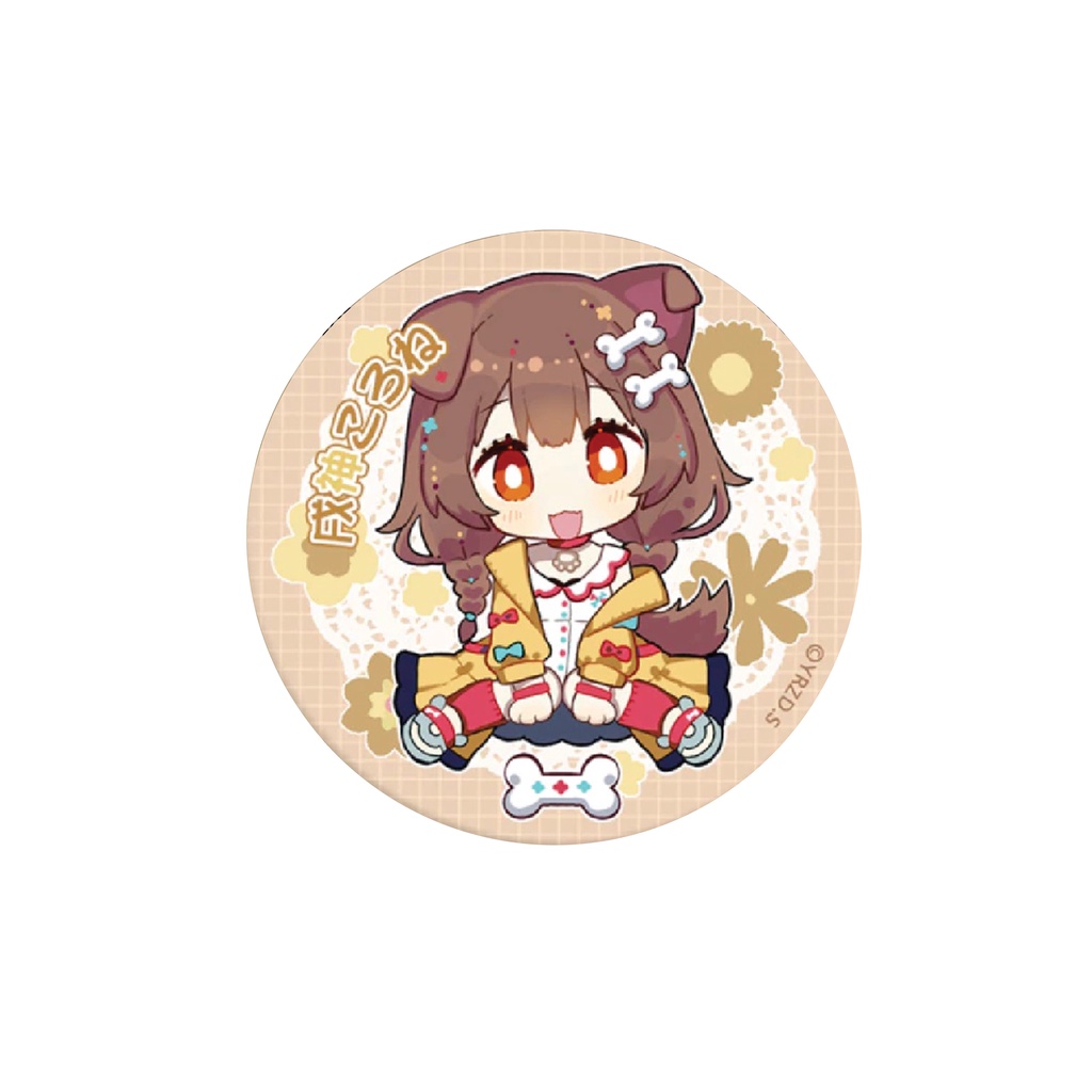 Huy hiệu cài áo IN HÌNH HOLOLIVE ver NỀN HOA anime chibi dễ thương xinh xắn