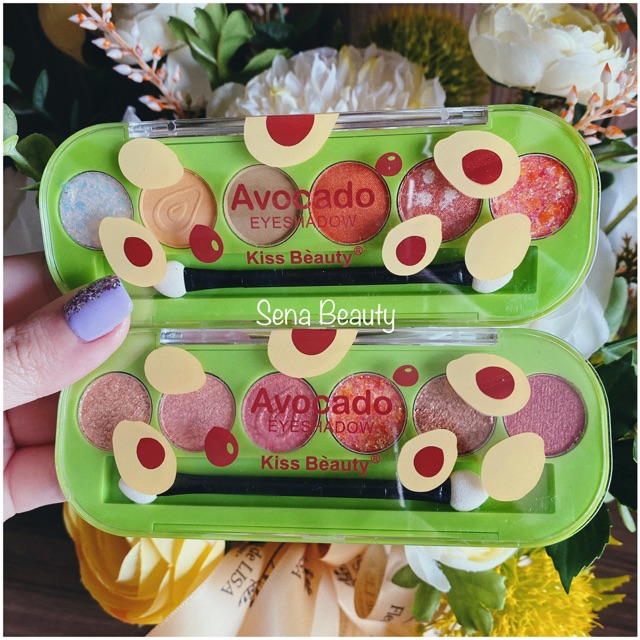 Bảng Phấn Mắt Kiss Beauty Avocado Xanh Lá