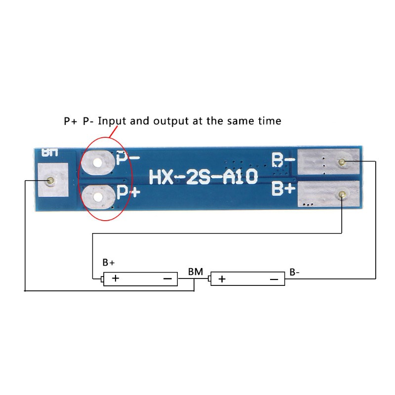 cc 2S 7.4V 8A Li-ion 18650 Lithium Battery Charger BMS PCM Protection PCB Board