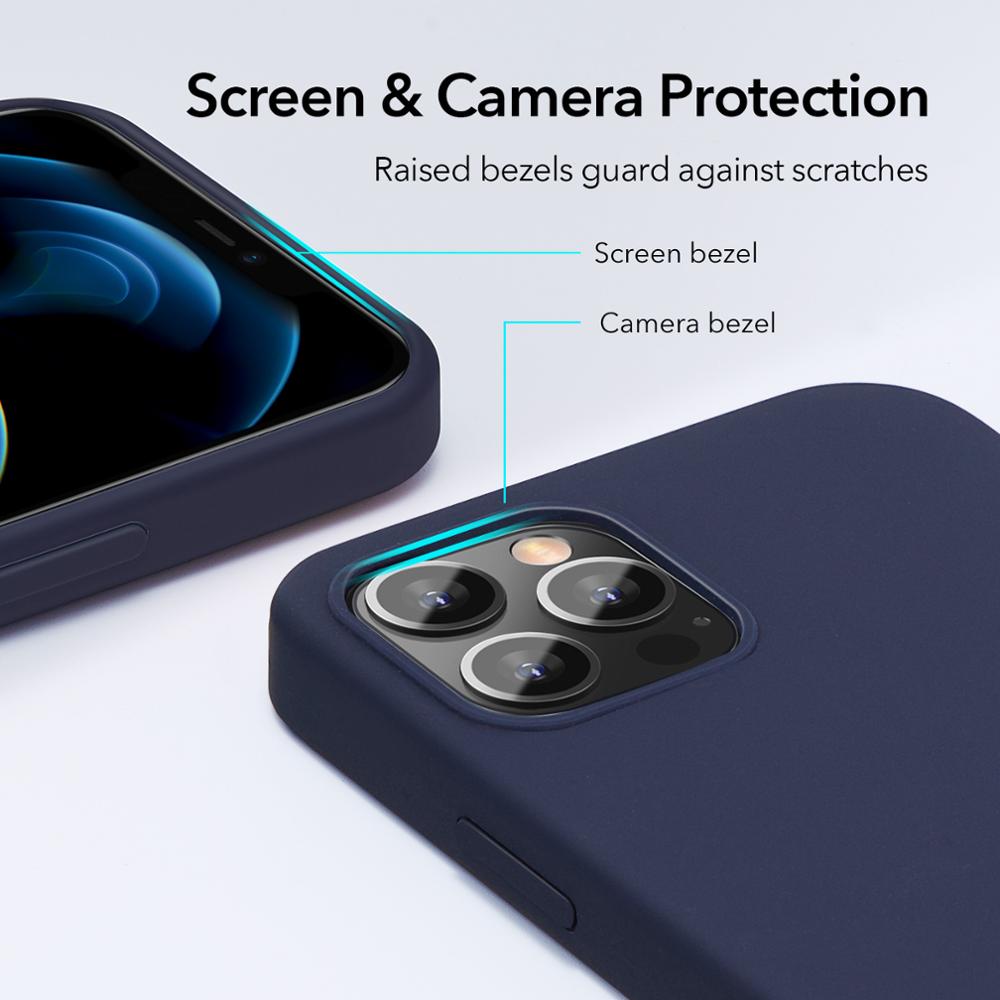 Ốp điện thoại ESR silicon cao su mềm sang trọng cho Iphone 12 Mini 12 Pro / 12 Pro Max