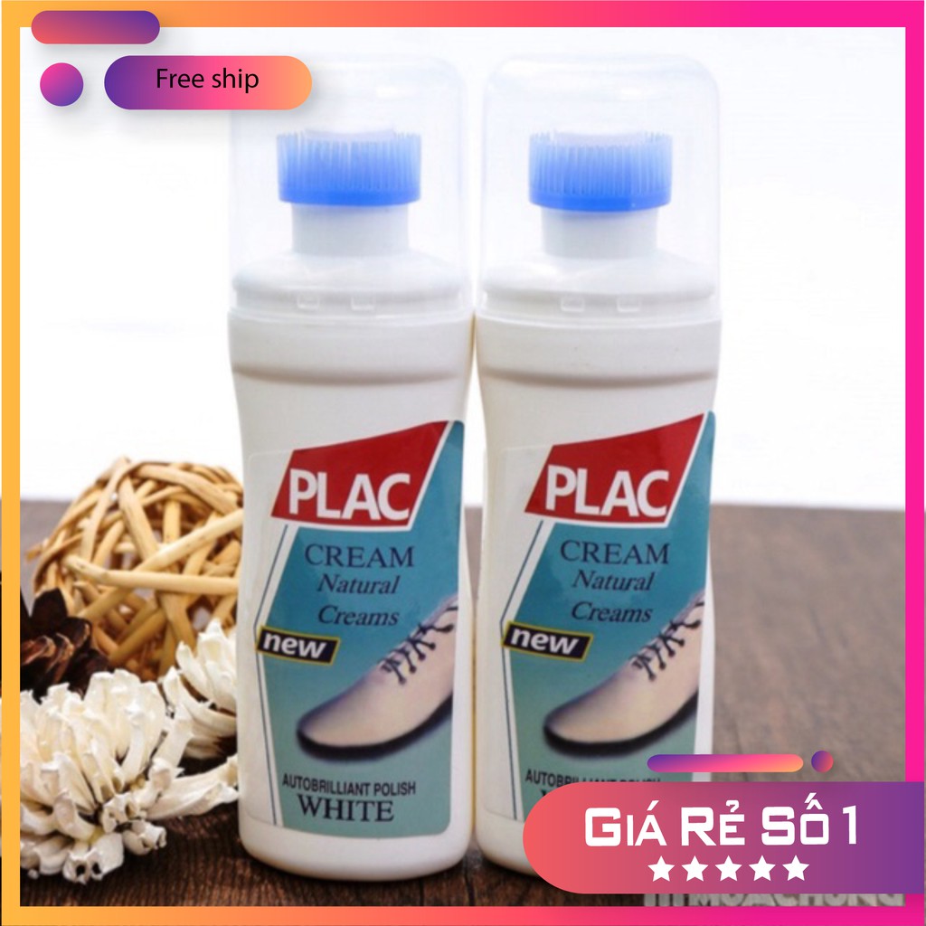 Lau giầy Plac kèm đầu cọ đánh giầy tiện dụng